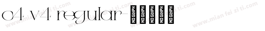 c4 v4 regular字体转换